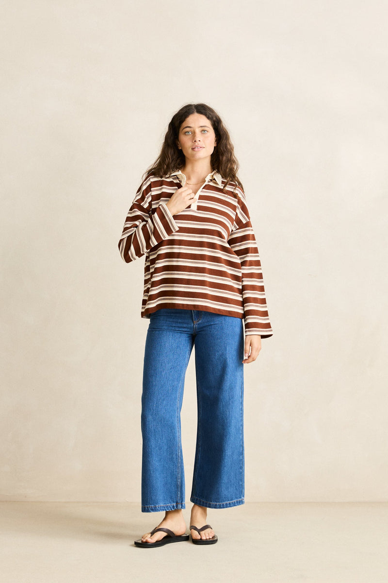 Essential Rugby Polo Chocolate