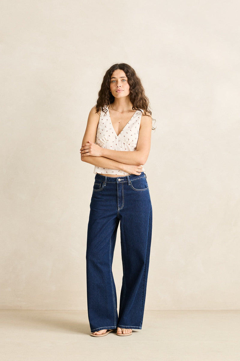 Zali Boyfriend Jean Indigo