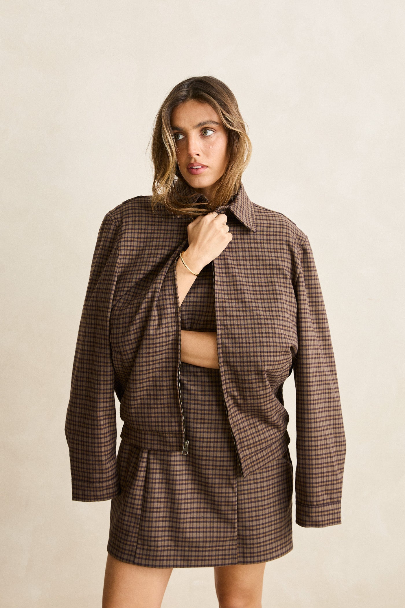 ジャケット・アウター 50s 60s Check pattern full zip jacket 50s 60s Check pattern full zip jacket - メルカリ