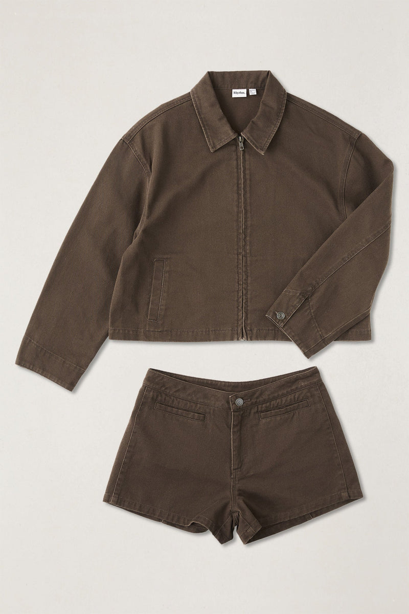 Capri Jacket Capri Relaxed Cropped Jacket Cafe – Rhythm US