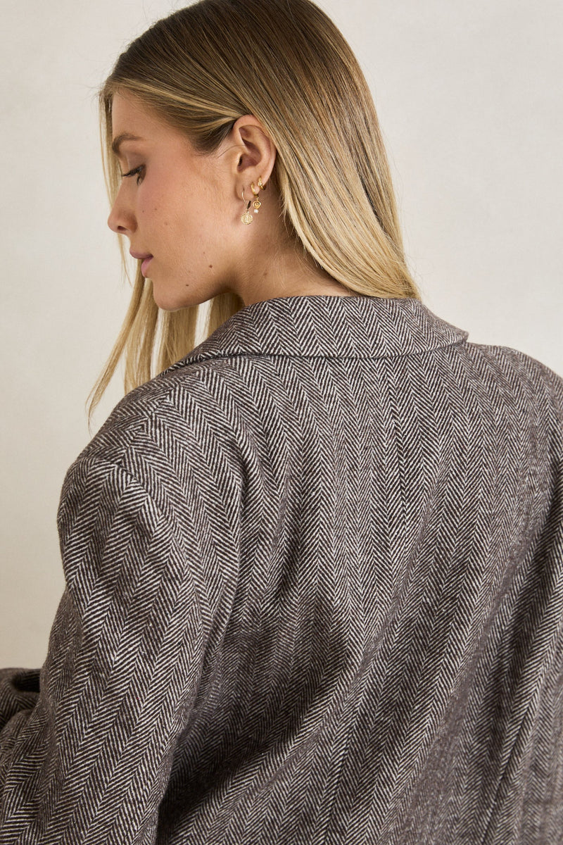 Herringbone Blazer Cafe – Rhythm US