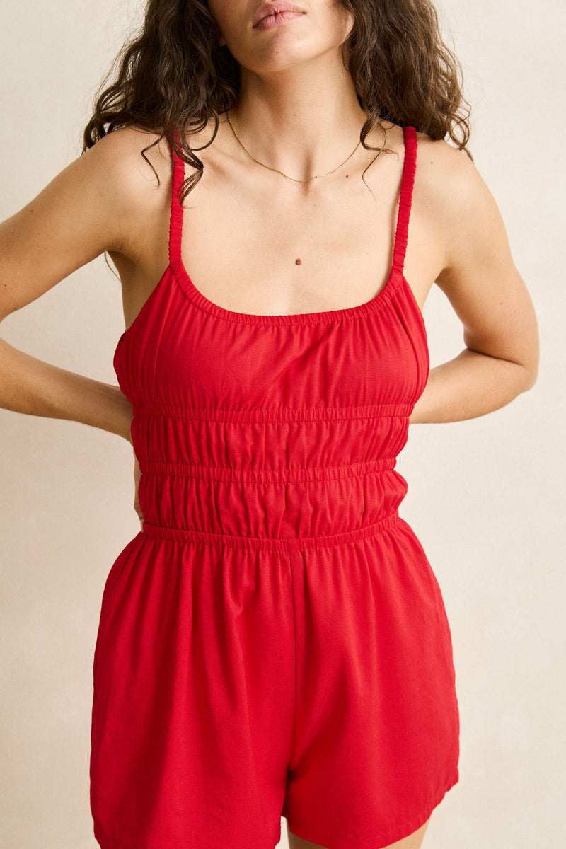 Luca Playsuit Cherry