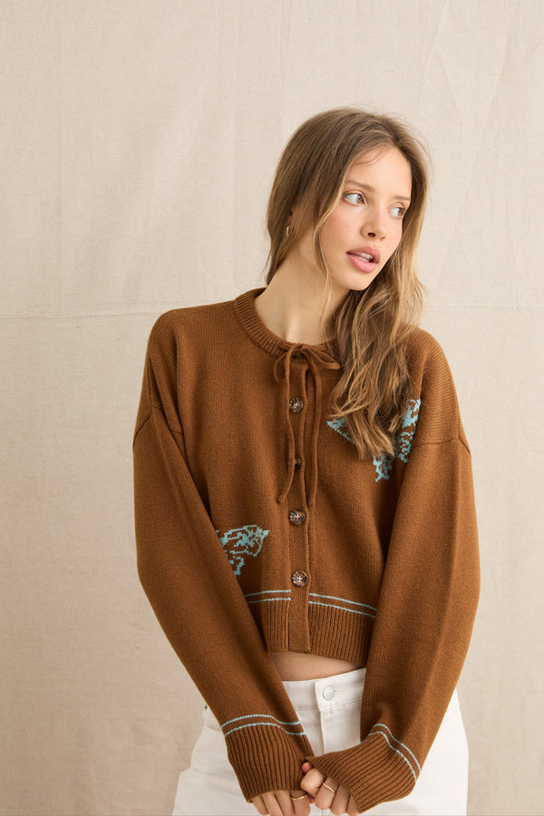 Poipu Butterfly Knit Cardigan
