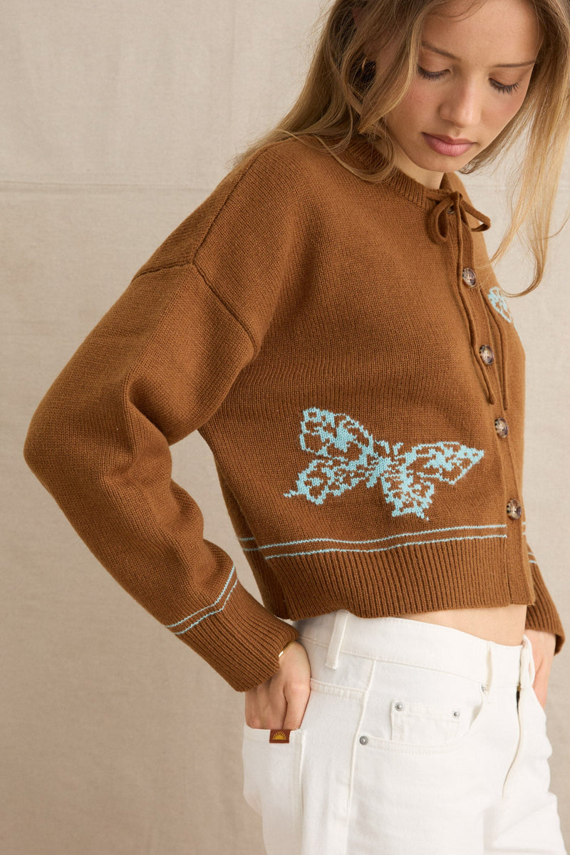 Poipu Butterfly Knit Cardigan