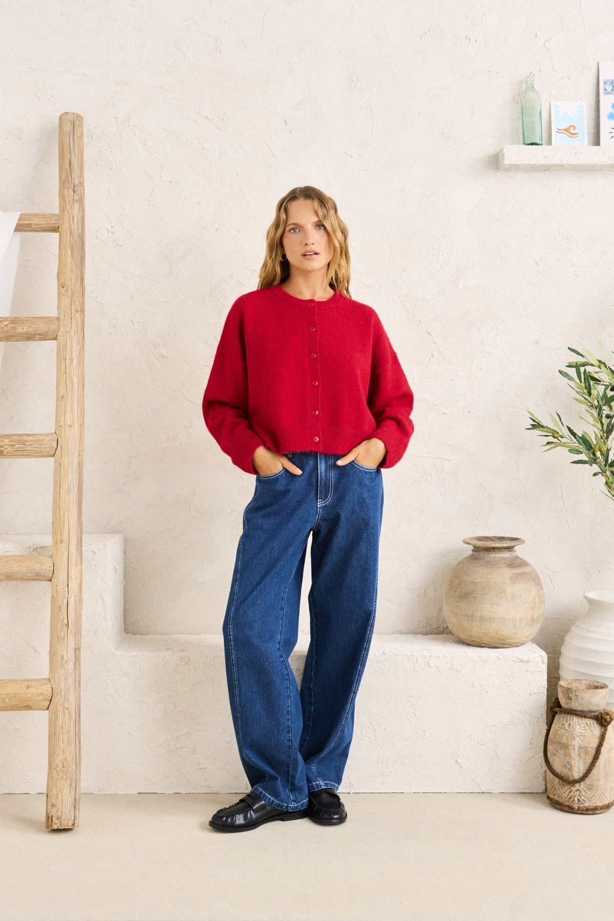 トップス DISCOVERED LAME BONE&HEART KNIT トップス DISCOVERED LAME BONE&HEART KNIT