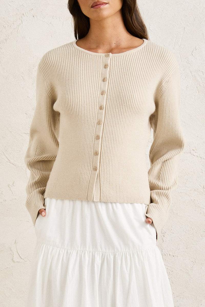 新品⭐︎ myday Corduroy Cardigan Natural Everday Knit Cardigan Natural – Rhythm US