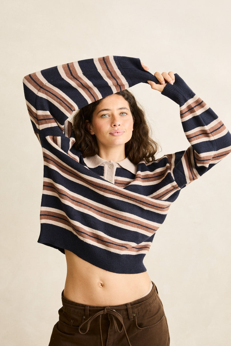 Shoreline Rugby Sweater Sand