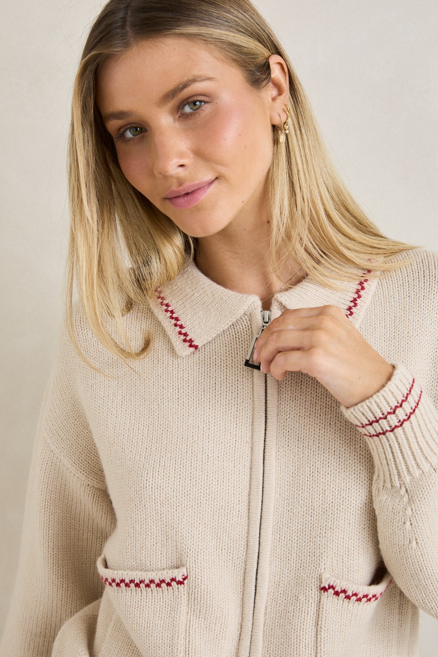 スティルバイハンド zip up cardigan レミレリーフ greeje Rhythm 