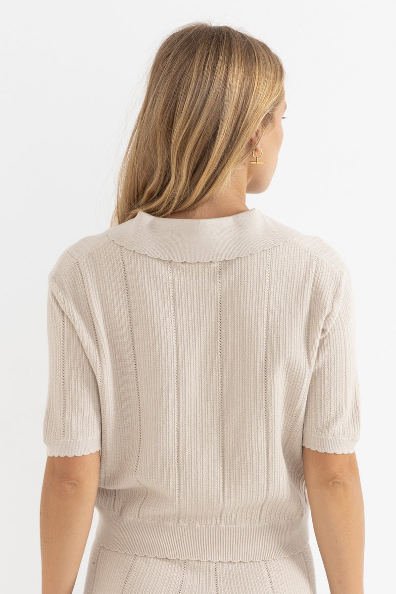 Rosella Knit Polo Natural