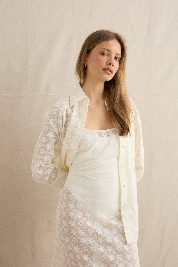 Bardot Lace Ls Shirt