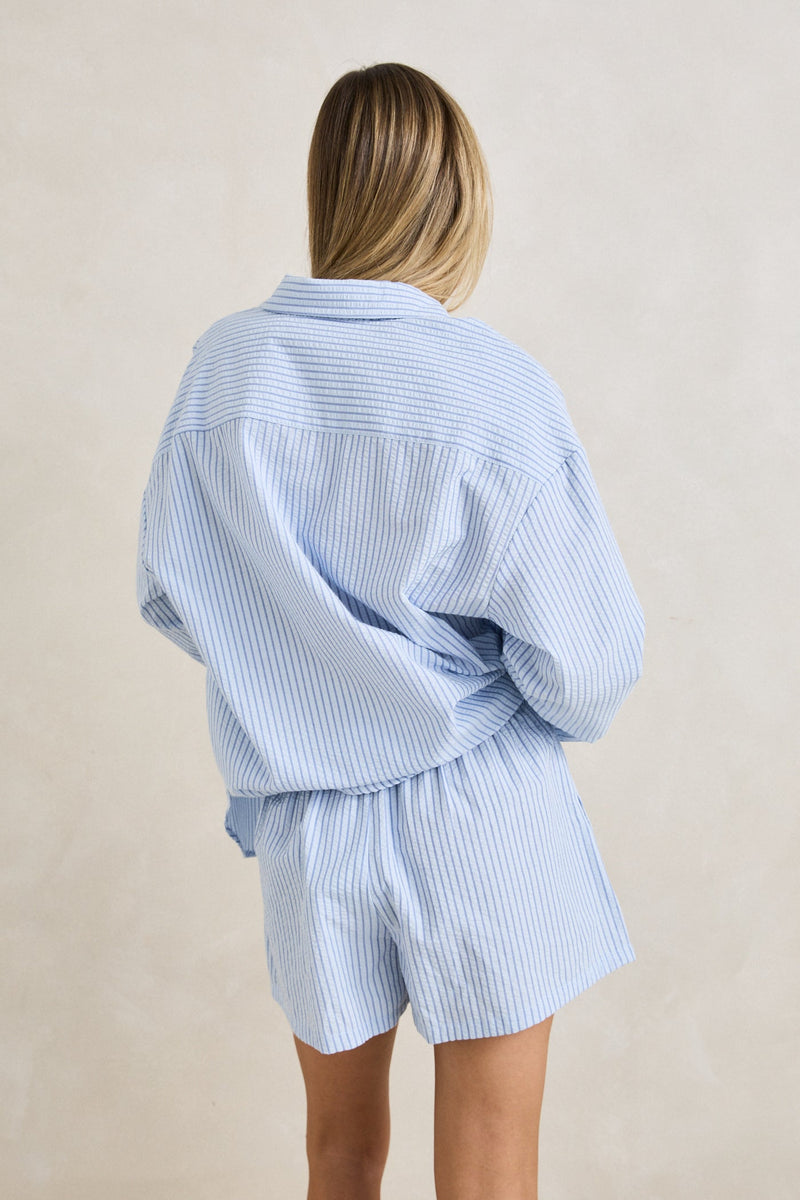 Overswim Stripe Shirt Blue