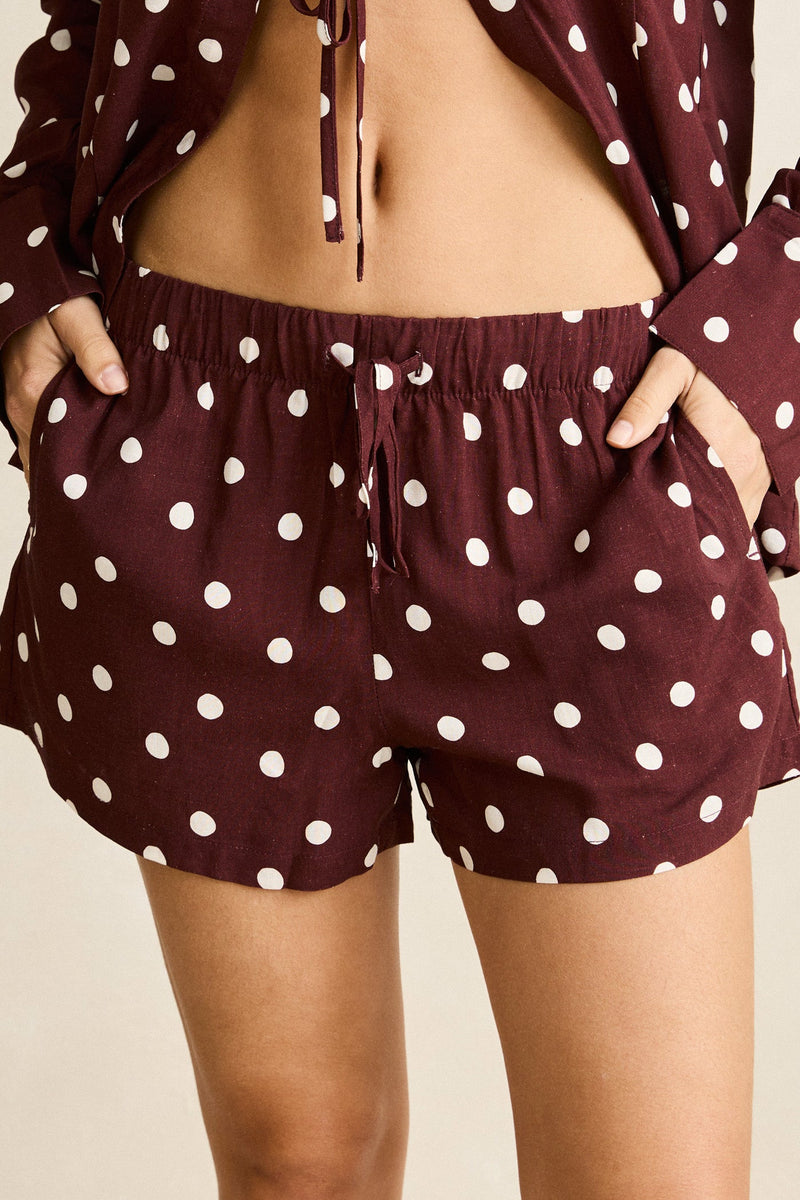 Polka Dot Beach Short Cafe