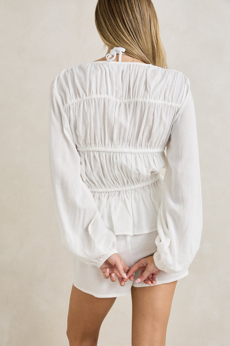 Pippa Tier Top White