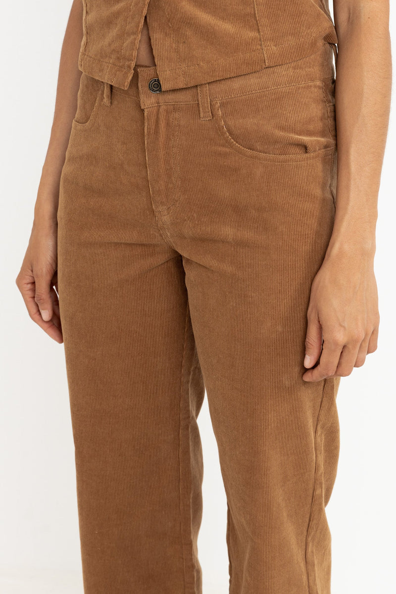 Ranch High Waist Corduroy Pant Cedar