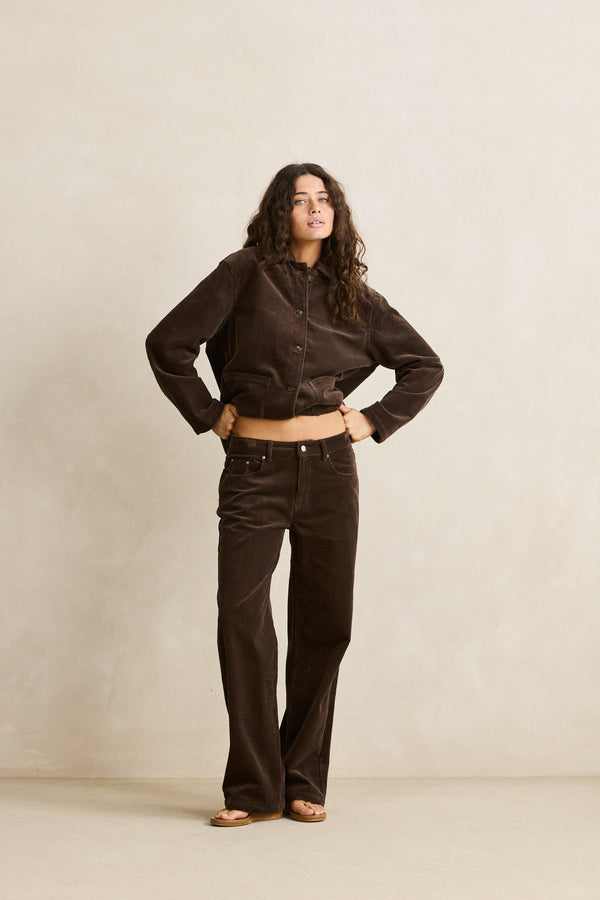 Luca Cord Pant Chocolate