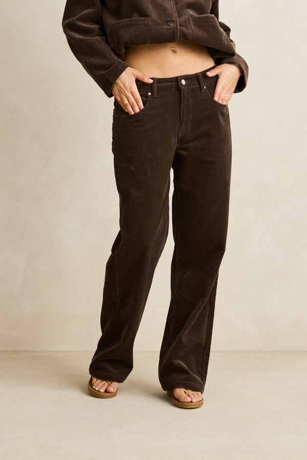 Luca Cord Pant Chocolate