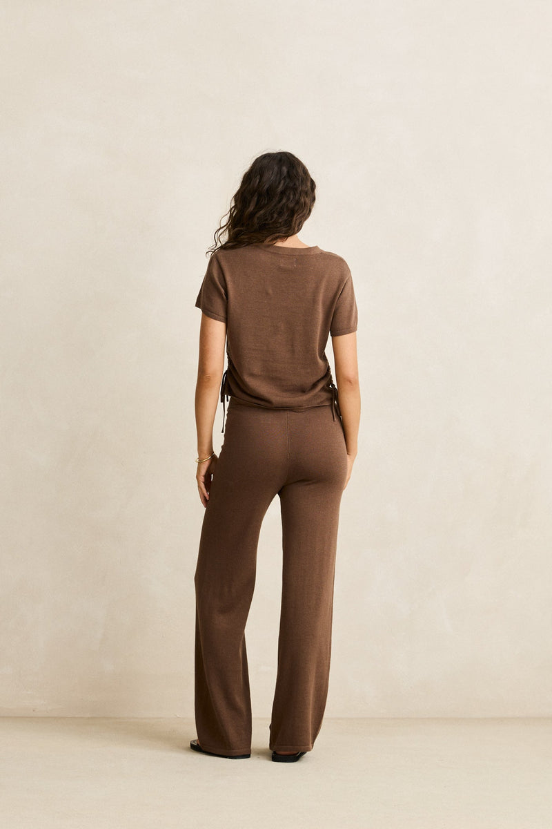 Vali Knit Pant Chocolate