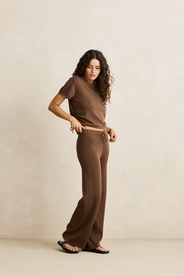 Vali Knit Pant Chocolate