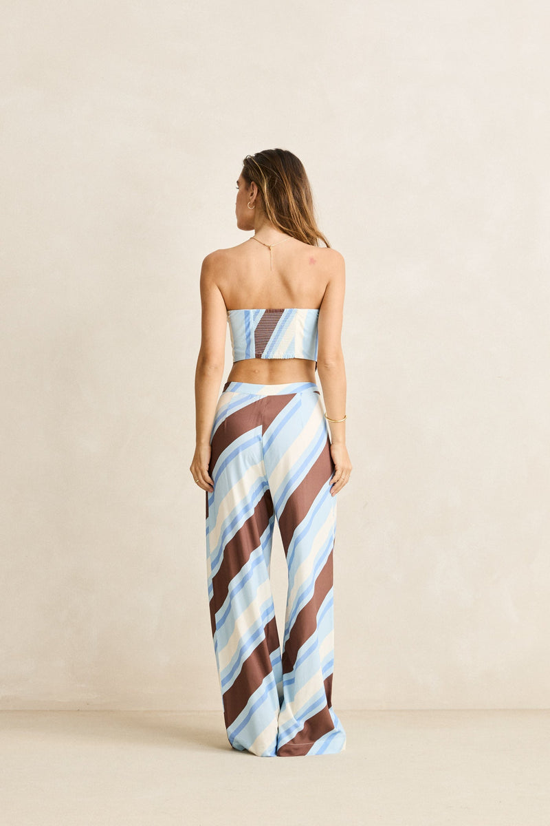 Siesta Stripe Pant  Sky