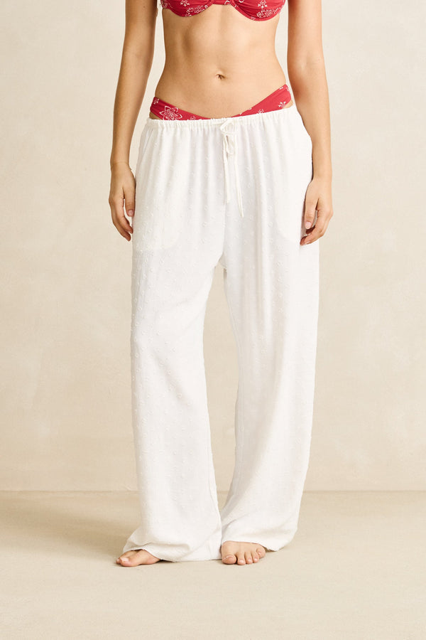 Leni Beach Pant White