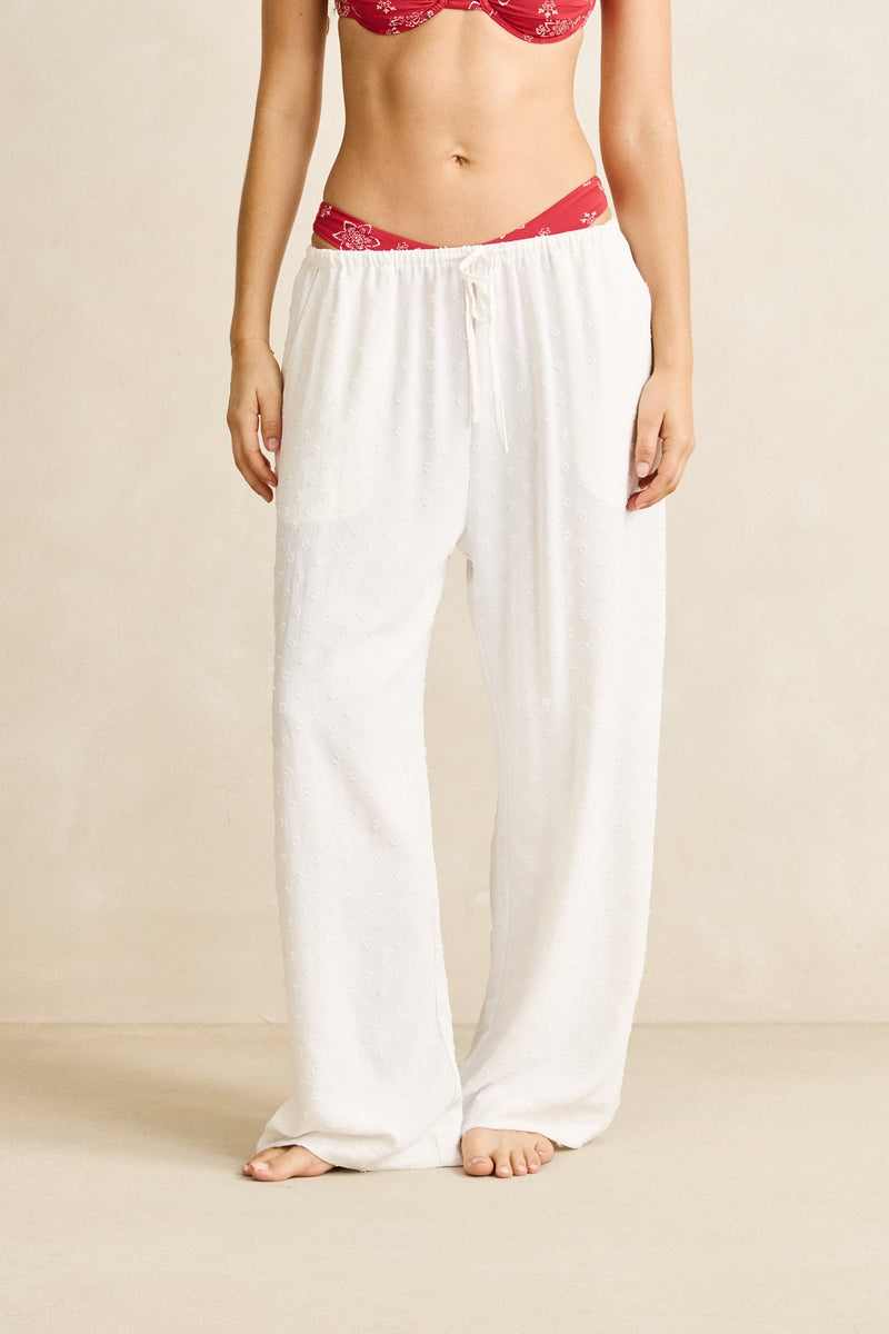 Leni Beach Pant White