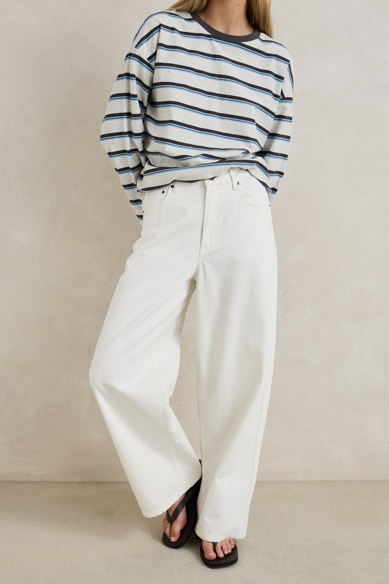 Zali Boyfriend Jean White