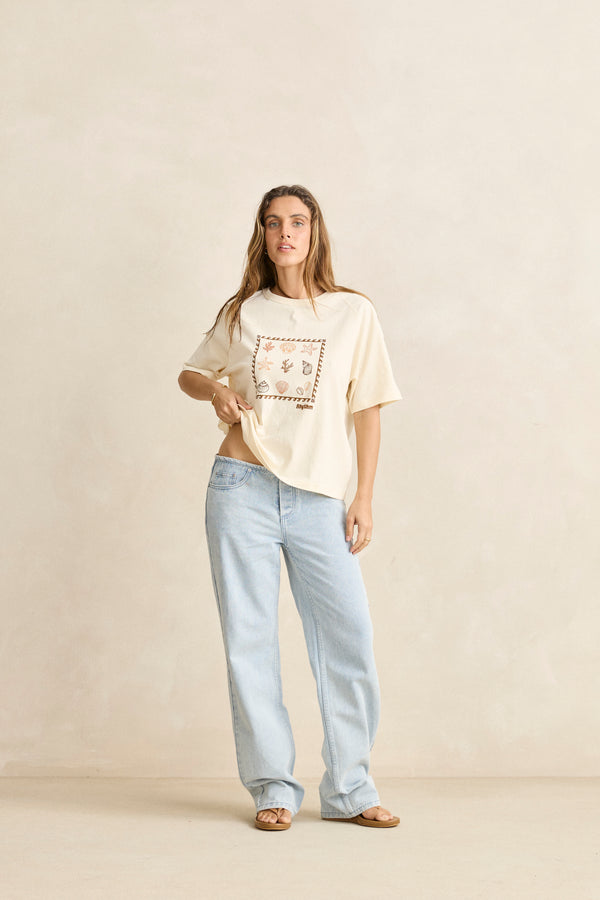 Sea Ranch Shell Tee Vintage White