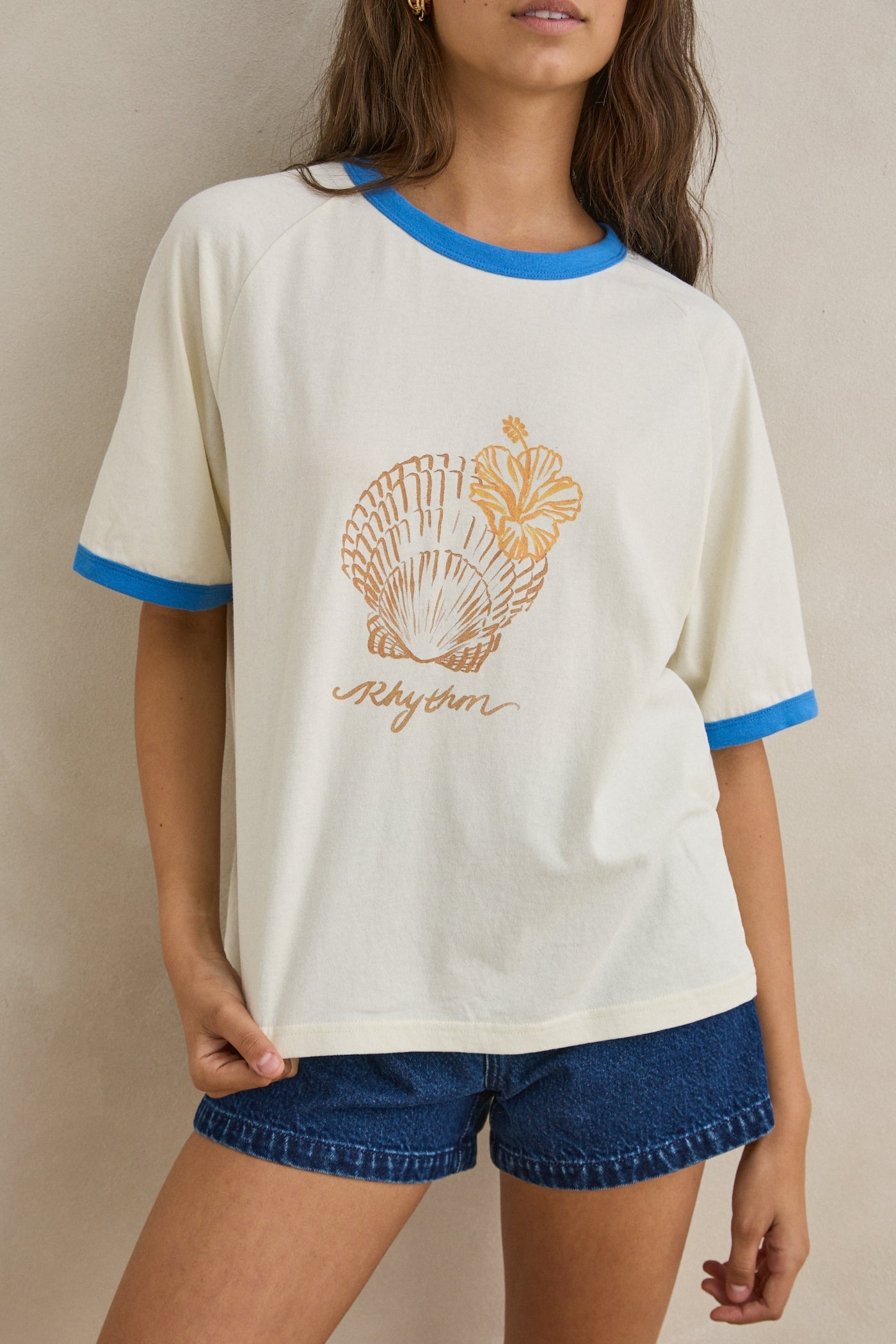 Sunrise Seashell Ringer Tee – Rhythm US