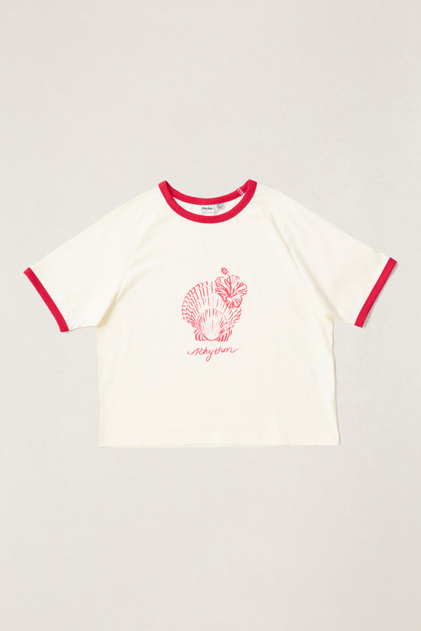THEREDTHREAD / ザレッドスレッド】S blur symbol t-shirt cropped