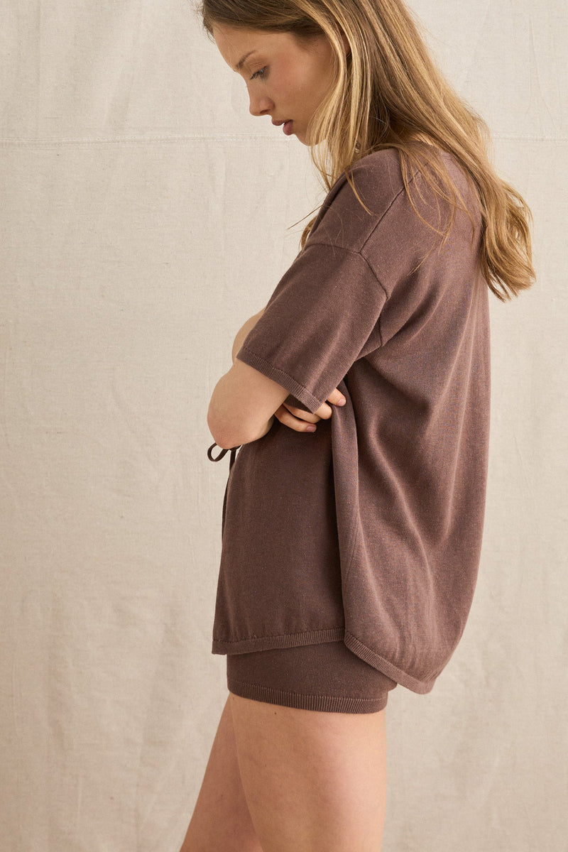 Lani Knit Short Brown