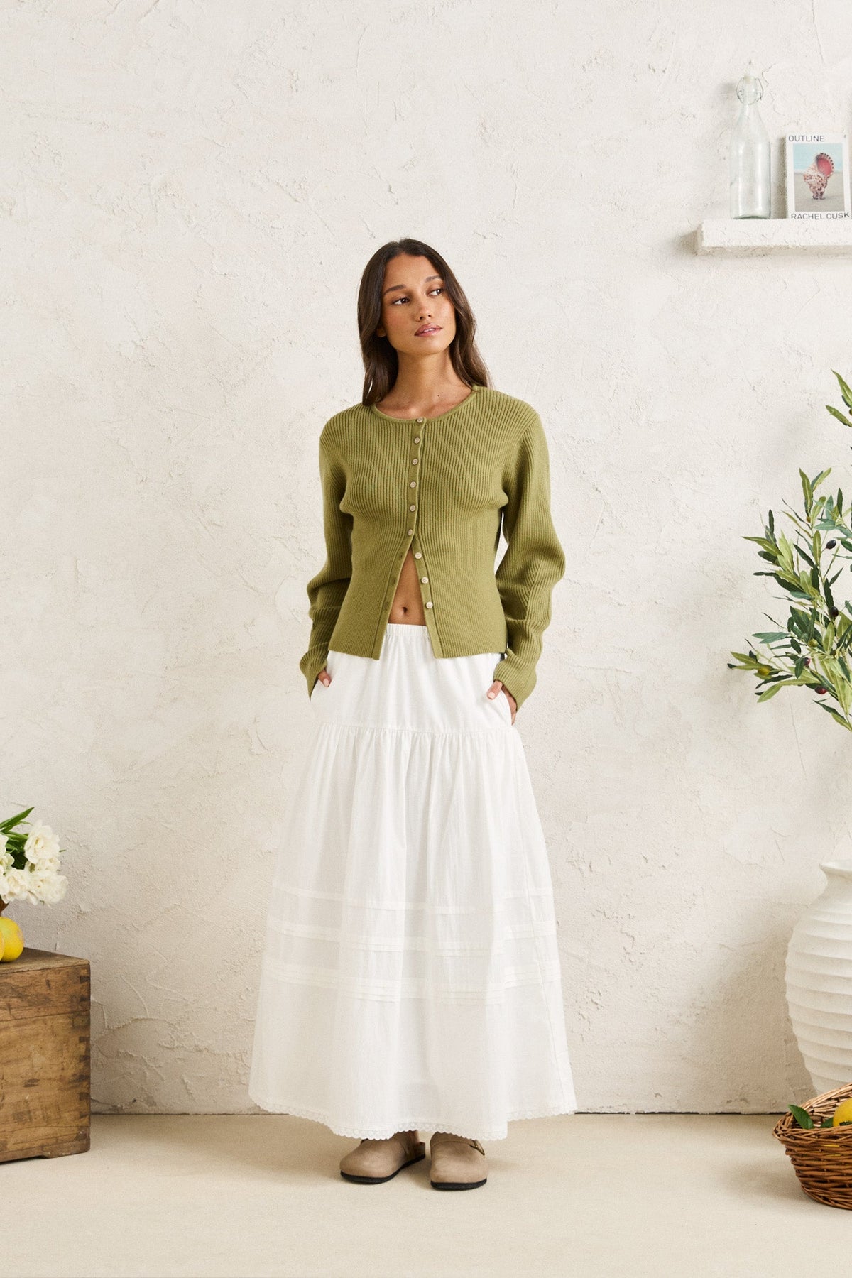 ★RAIVE★ String Skirt in White VW4MS23101 String Skirt in White VW5XS231-01 - RAIVE
