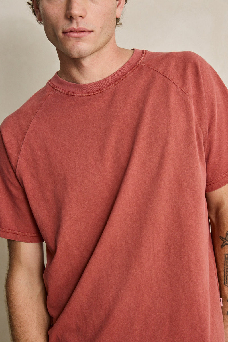 Vintage Raglan Ss T-Shirt Vintage Red – Rhythm US