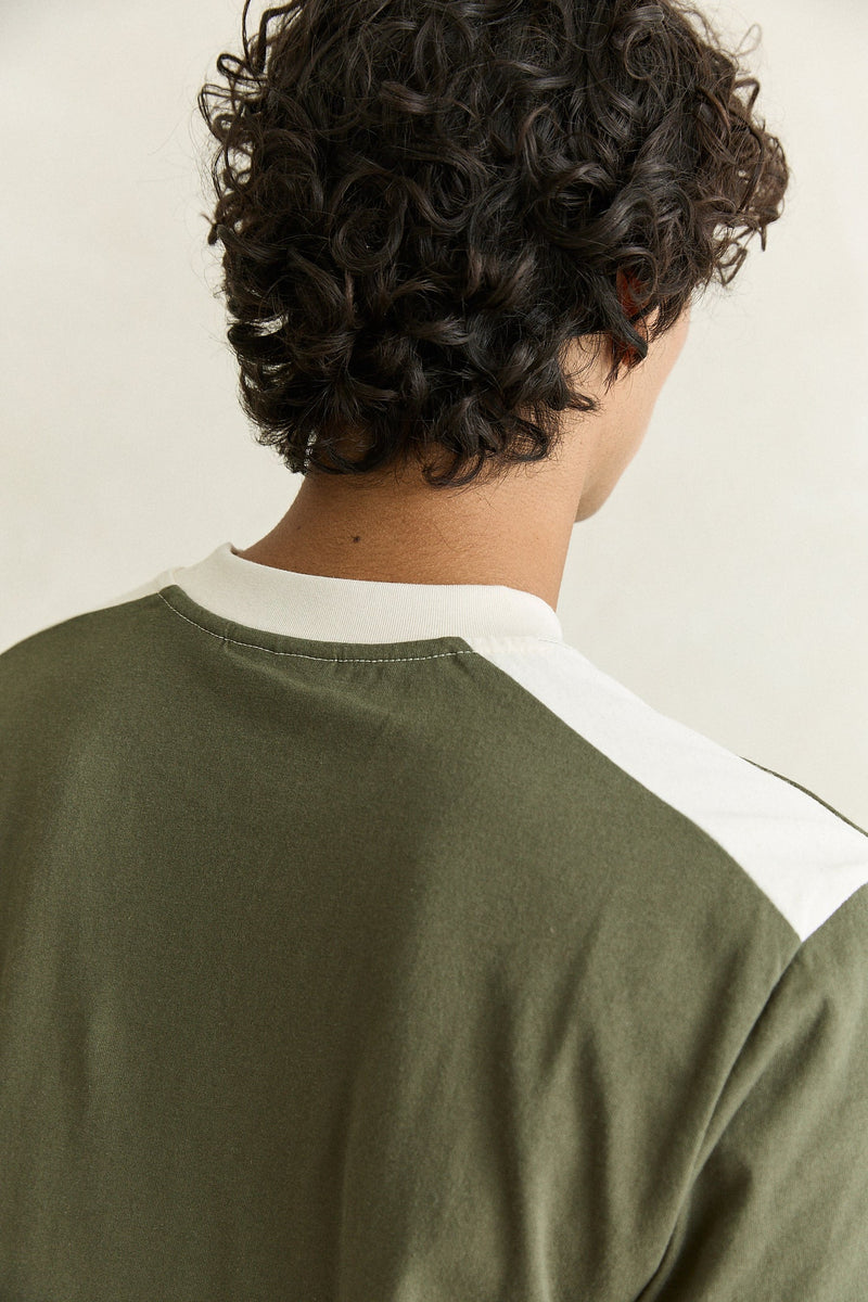 Sports Ringer Ss T-Shirt Olive – Rhythm US