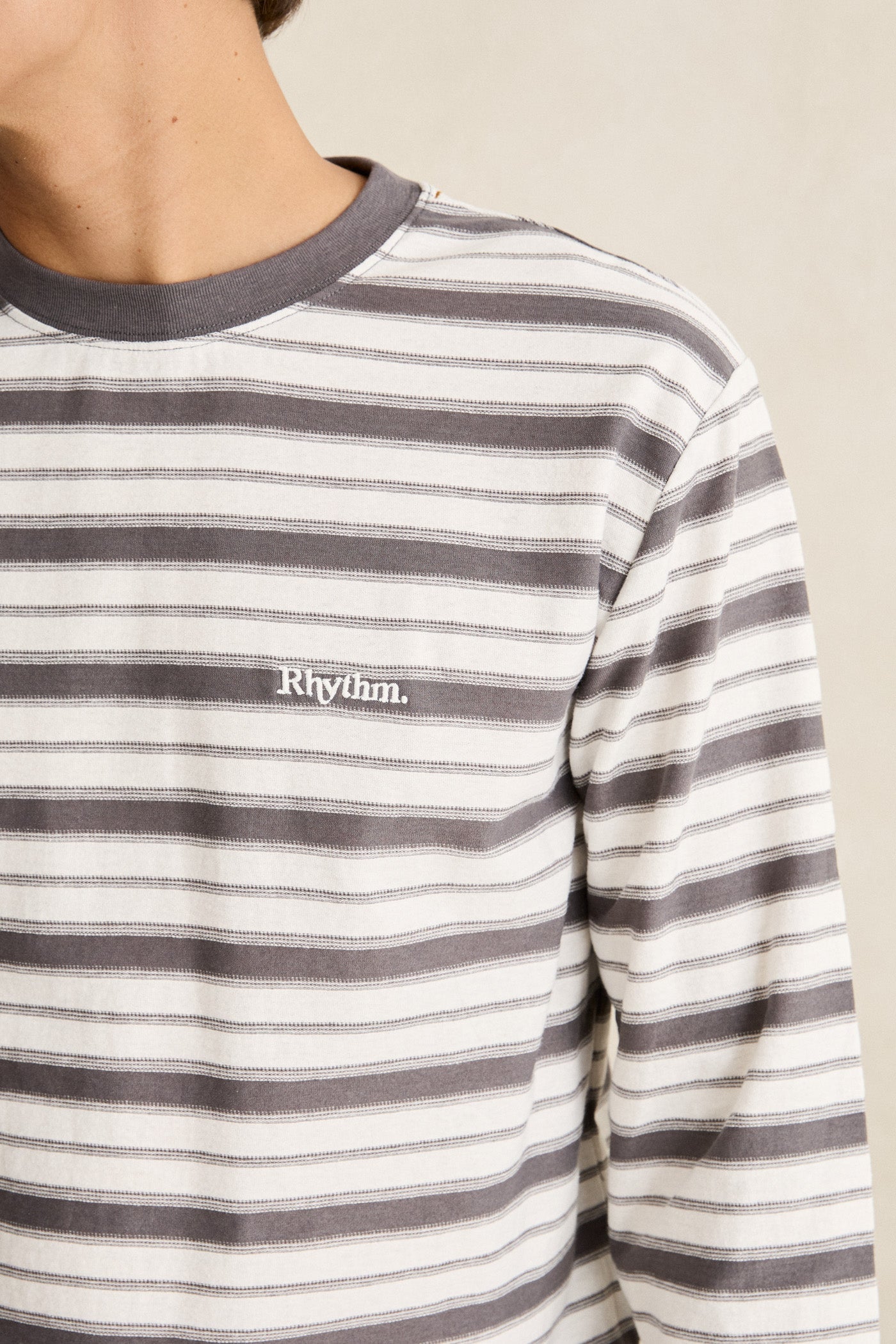Stripe Wide Sleeve Ls T-Shirt Ash – Rhythm US