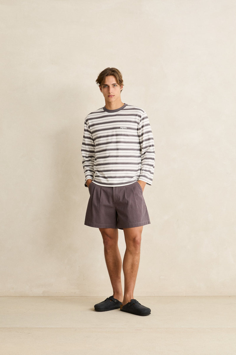 Stripe Wide Sleeve Ls T-Shirt Ash – Rhythm US