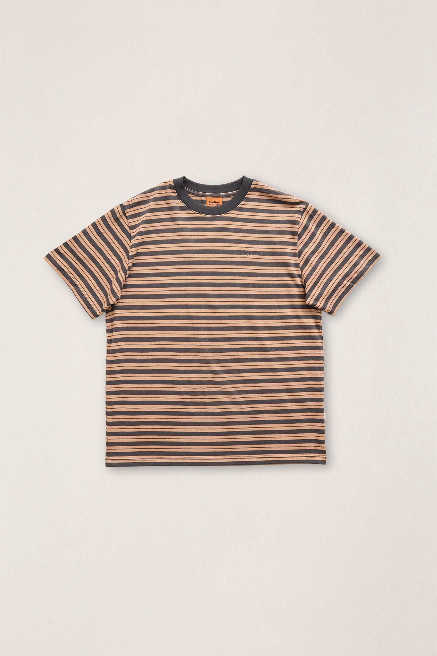 vintage tobacco t shirts Manarola Vintage Stripe Ss T-Shirt Tobacco XS