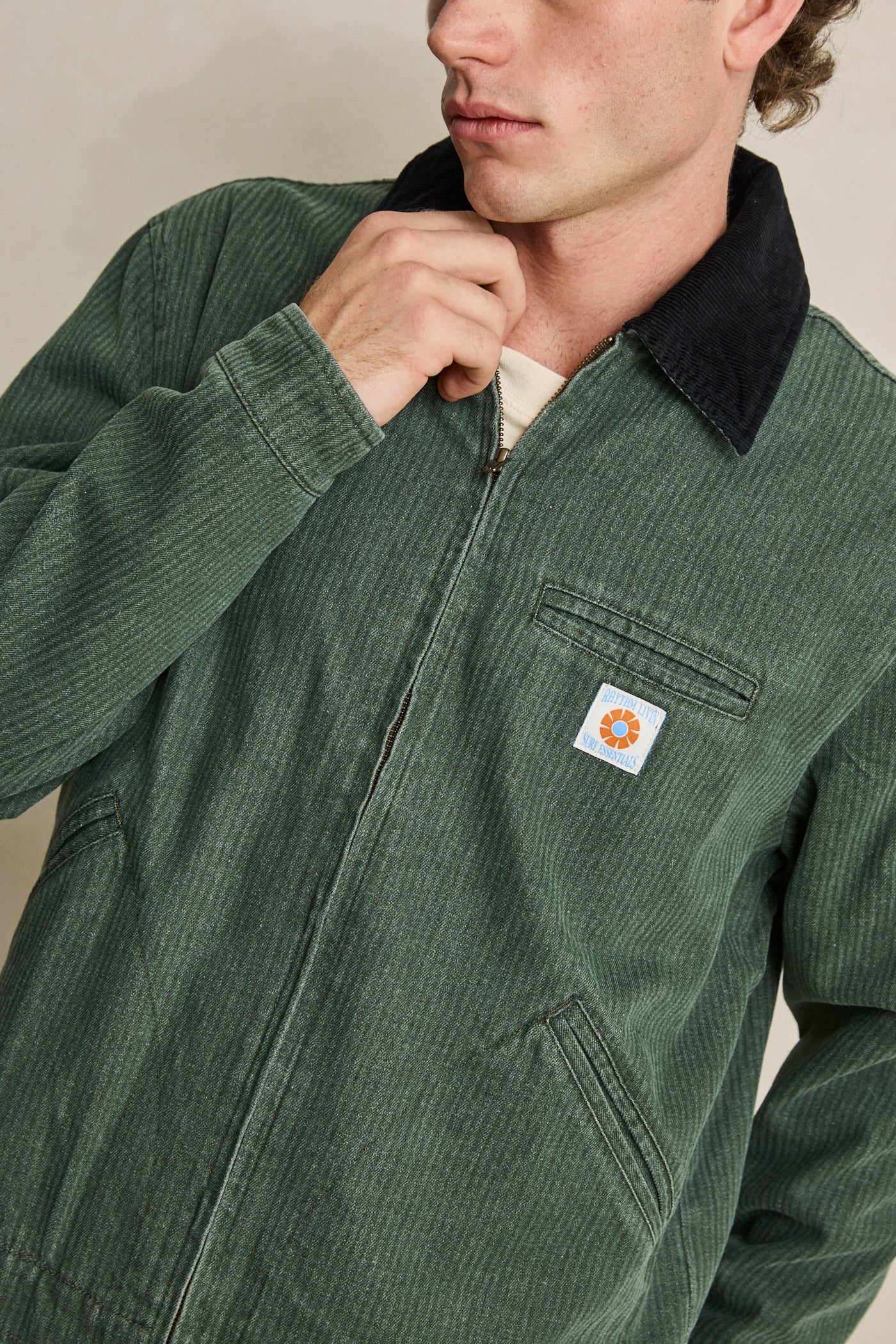 Bixby Denim Jacket Moss – Rhythm US