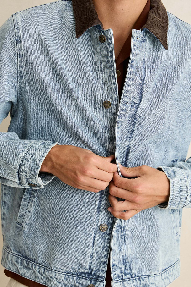 Kampala Denim Jacket Washed Blue – Rhythm US