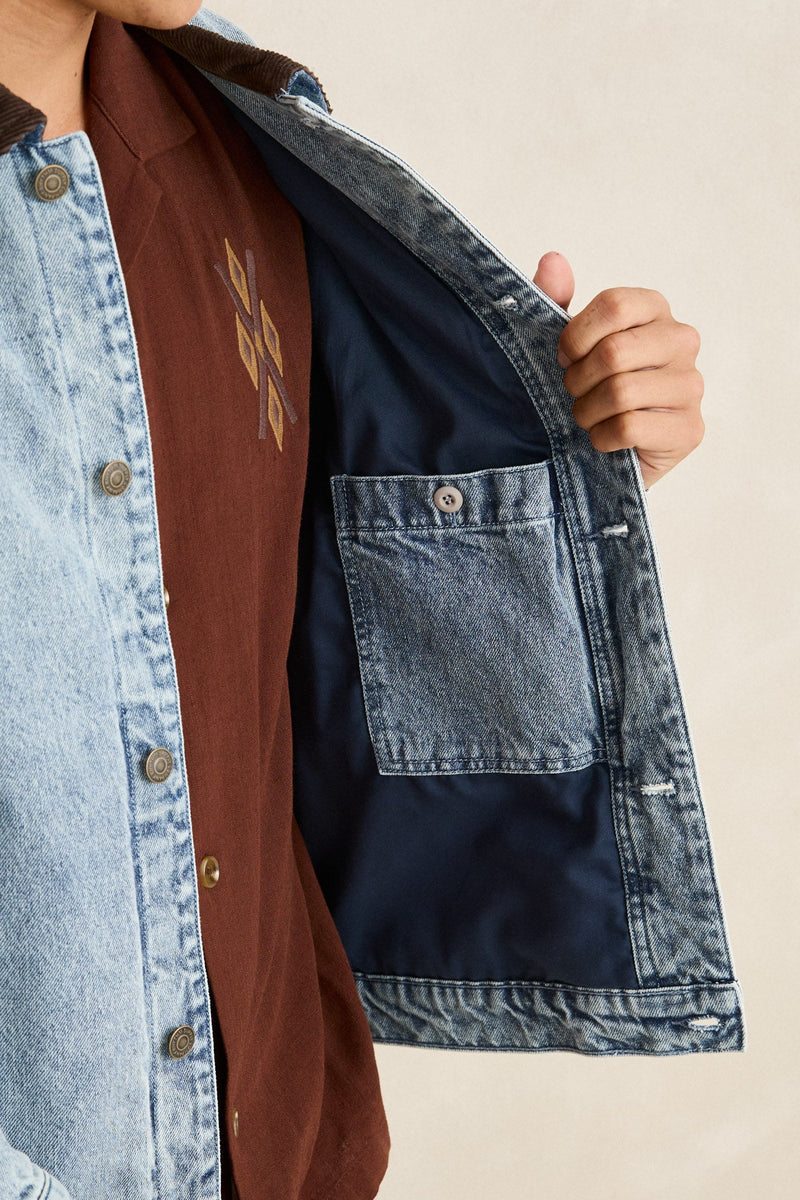 Kampala Denim Jacket Washed Blue – Rhythm US