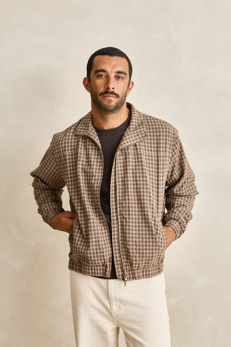 Check Mirage Jacket Chocolate – Rhythm US