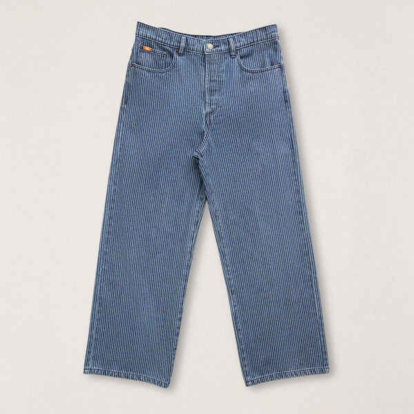 Pinstripe Loose Straight Pant Navy Stripe – Rhythm US