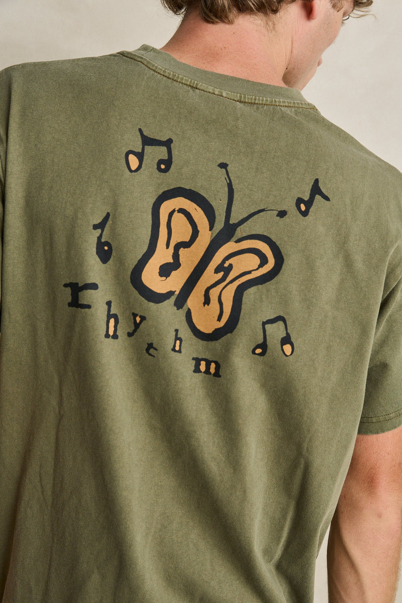 Hum Vintage Ss T-Shirt Olive – Rhythm US