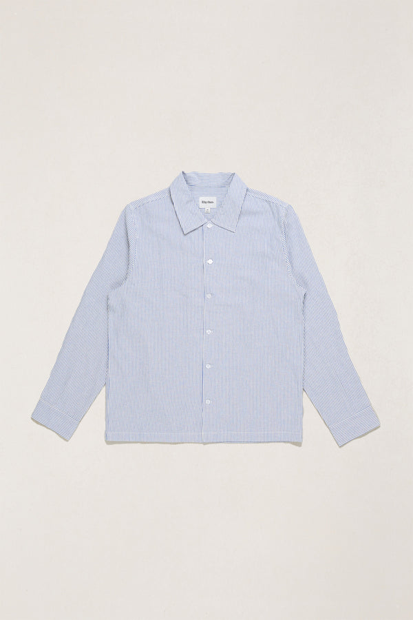 シャツ THEE rhythm shirts blue stripe 18AW Sure Stripe Ls Shirt Blue Stripe – Rhythm US