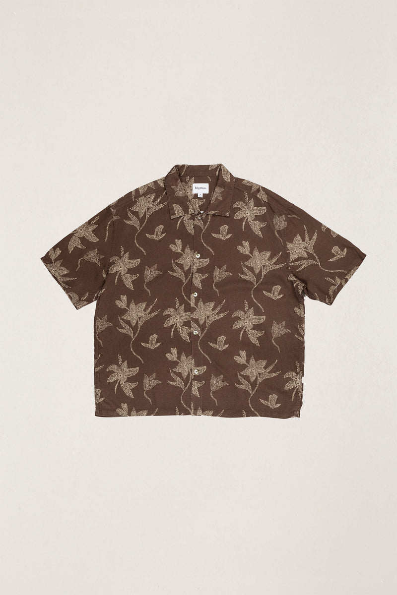 Karima Relaxed Ss Shirt Chocolate – Rhythm US