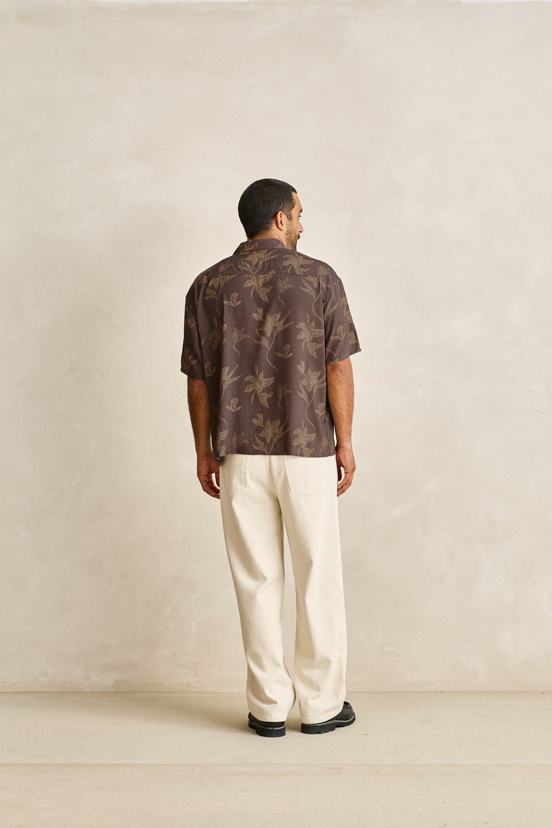 Karima Relaxed Ss Shirt Chocolate – Rhythm US