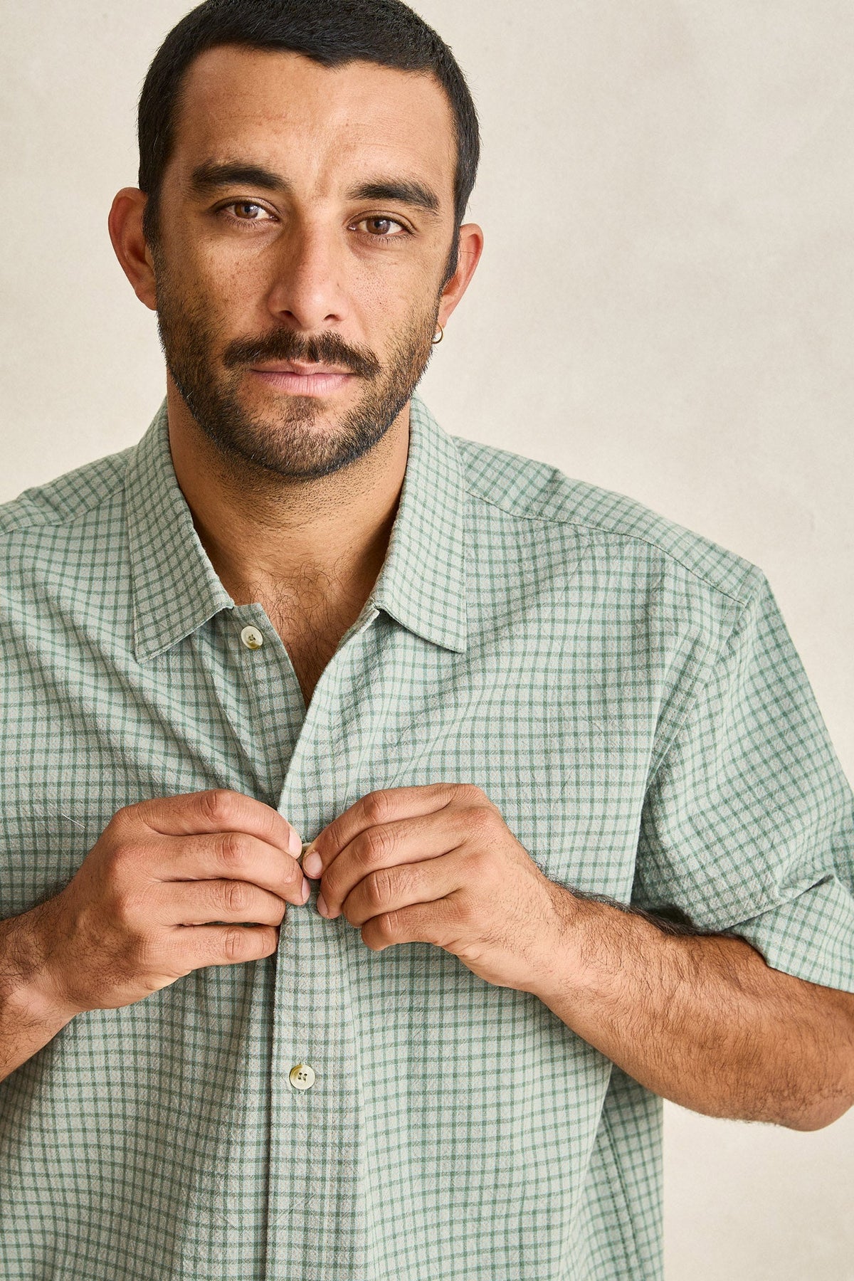 Check Relaxed Ss Shirt Sky – Rhythm US