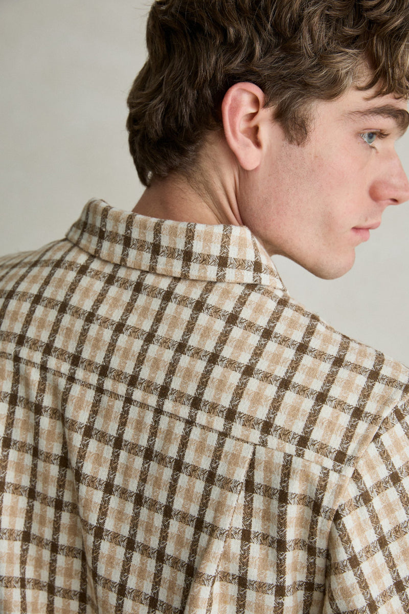 Check Flannel Ls Shirt Tobacco – Rhythm US
