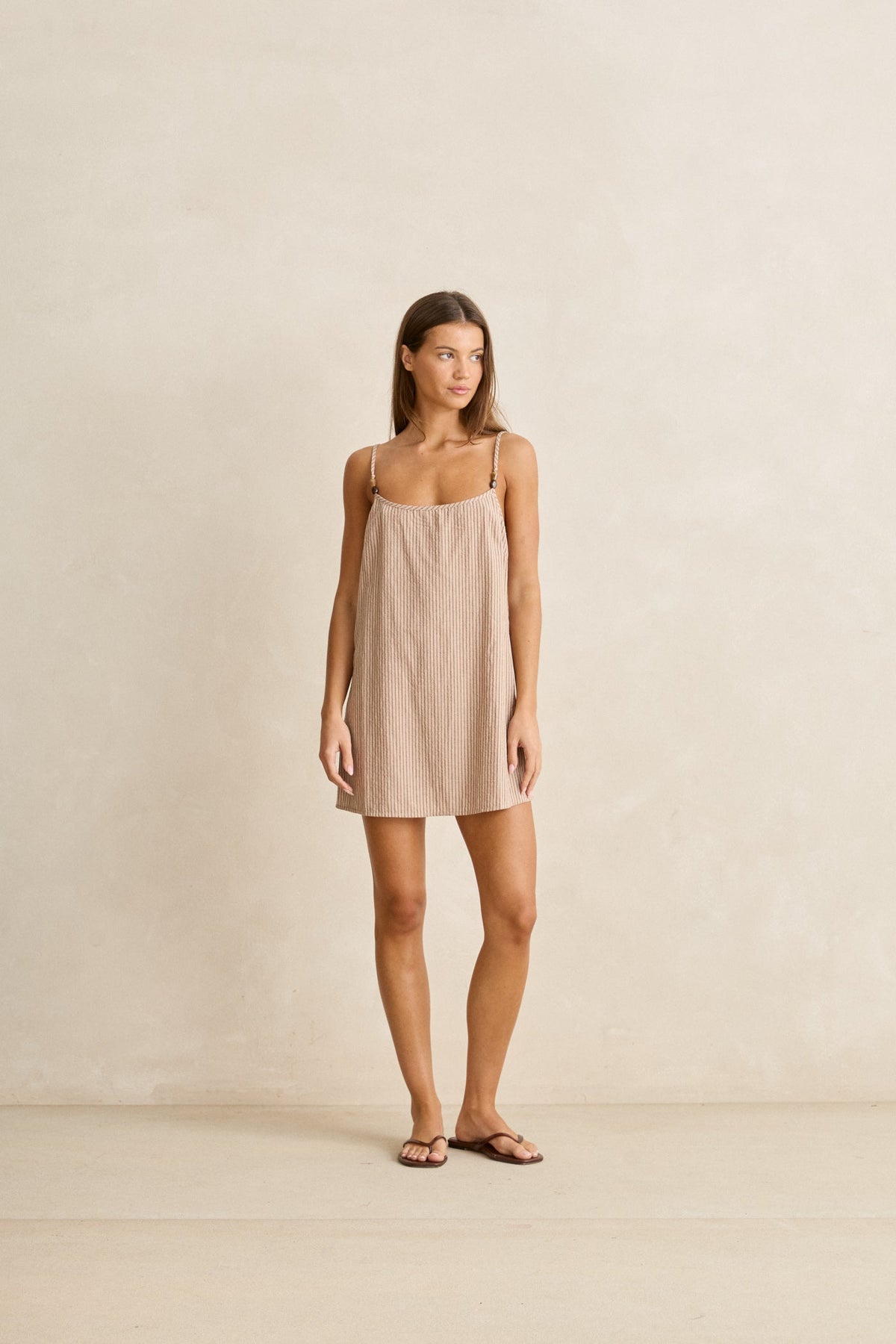 rhythm linen dress Sunny Days Linen Mini Dress Wine L