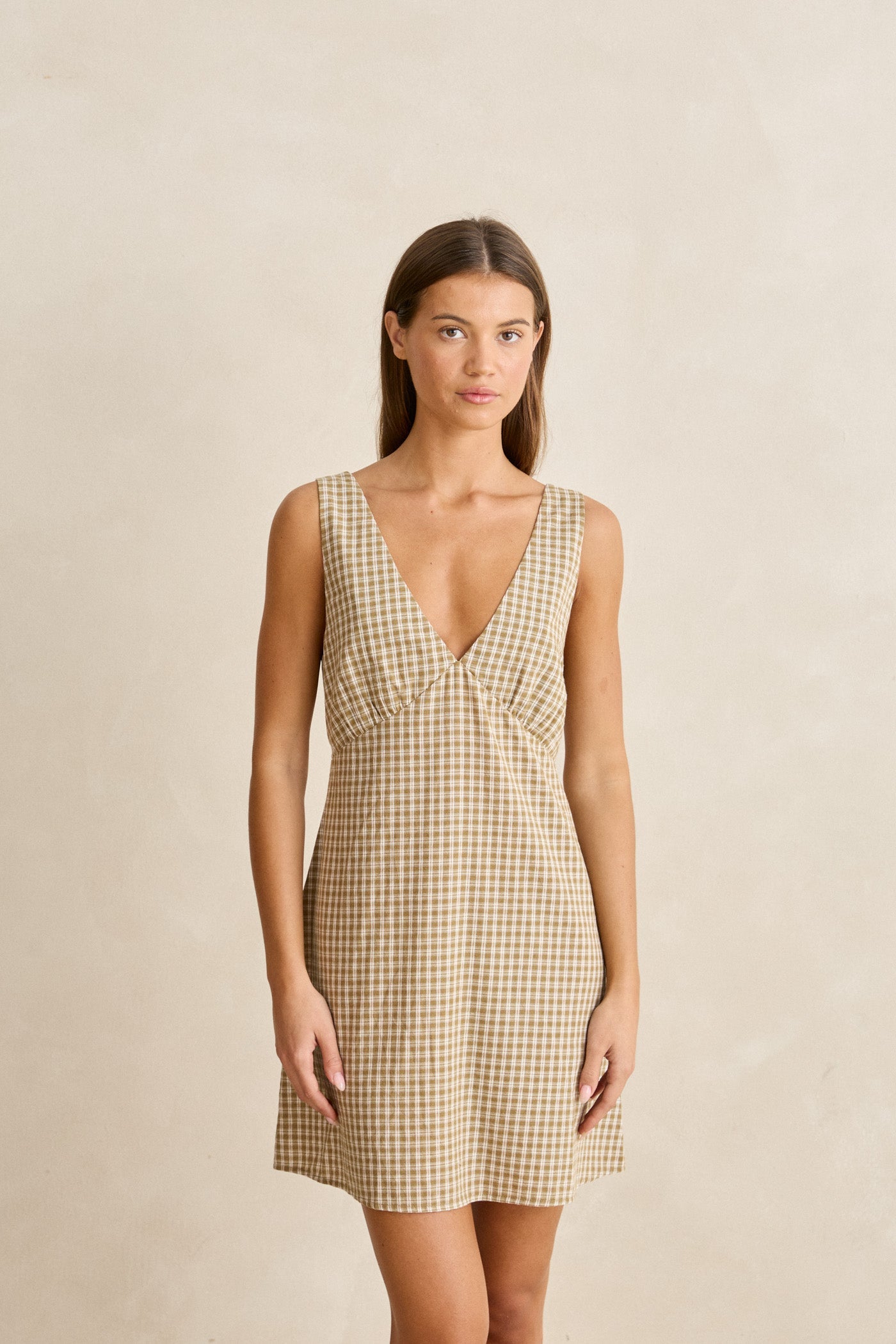 palmer mini dress Palmer Ruched Mini Dress-Chocolate L