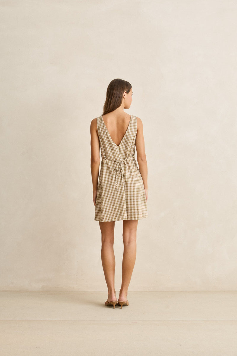 Palmer Check Mini Dress Sage – Rhythm US